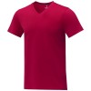 Somoto short sleeve men's V-neck t-shirt  in Red