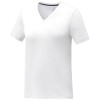 Somoto short sleeve women's V-neck t-shirt  in White