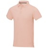 Calgary short sleeve men's polo in Pale Blush Pink