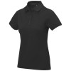 Calgary short sleeve women's polo in Solid Black