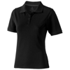 Calgary short sleeve women's polo in black-solid