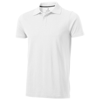 Seller short sleeve men's polo in white-solid