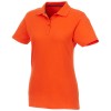 Helios short sleeve women's polo in Orange