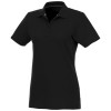 Helios short sleeve women's polo in Solid Black