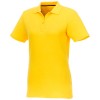 Helios short sleeve women's polo in Yellow