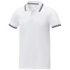 Amarago short sleeve men's tipping polo in White