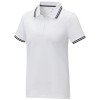 Amarago short sleeve women's tipping polo in White