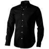 Vaillant long sleeve men's oxford shirt in Solid Black