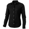Vaillant long sleeve women's oxford shirt in Solid Black