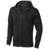 Arora men's full zip hoodie in Solid Black