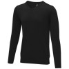 Stanton men's v-neck pullover in Solid Black