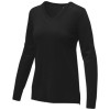 Stanton women's v-neck pullover in Solid Black