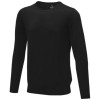 Merrit men's crewneck pullover in Solid Black