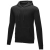 Theron men’s full zip hoodie in Solid Black