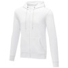 Theron men’s full zip hoodie in White