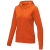Theron women’s full zip hoodie in Orange