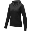 Theron women’s full zip hoodie in Solid Black