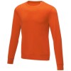 Zenon men’s crewneck sweater in Orange