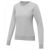 Zenon women’s crewneck sweater in Heather Grey