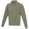 Clyde unisex organic rugby polo sweatshirt in Green