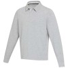 Clyde unisex organic rugby polo sweatshirt in Heather Grey