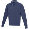 Clyde unisex organic rugby polo sweatshirt in Navy