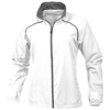 Egmont packable ladies jacket in white-solid