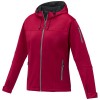 Match women's softshell jacket in Red