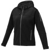 Match women's softshell jacket in Solid Black