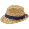 Pricus straw hat in Navy