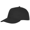 Ares 6 panel cap in Solid Black