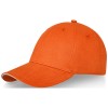 Darton 6 panel sandwich cap in Orange