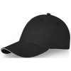 Darton 6 panel sandwich cap in Solid Black