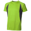 Quebec short sleeve men's cool fit t-shirt in apple-green-and-anthracite