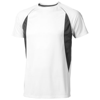 Quebec short sleeve men's cool fit t-shirt in white-solid-and-anthracite