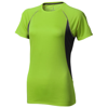 Quebec short sleeve women's cool fit t-shirt in apple-green-and-anthracite
