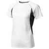 Quebec short sleeve women's cool fit t-shirt in white-solid-and-anthracite