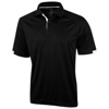 Kiso short sleeve men's cool fit polo in black-solid