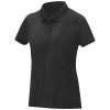 Deimos short sleeve women's cool fit polo in Solid Black