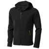 Langley softshell jacket in black-solid