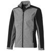 Vesper softshell jacket in black-solid-and-heather-charcoal
