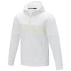 Sayan men's half zip anorak hooded sweater in White