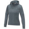 Sayan women's half zip anorak hooded sweater in Steel Grey