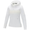 Sayan women's half zip anorak hooded sweater in White