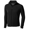 Brossard micro fleece full zip Jacket in black-solid