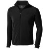 Brossard men's full zip fleece jacket in Solid Black