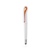 Barrox Stylus Touch Ball Pen in White / Orange