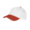 Sport Cap in White / Red