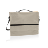 Java Document Bag in Beige / Black