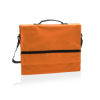 Java Document Bag in Orange / Black